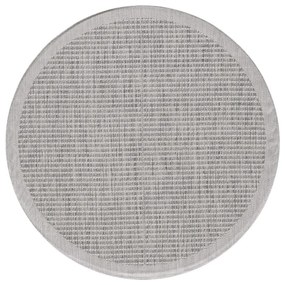 Világosszürke kerek kültéri-beltéri szőnyeg ø 200 cm Giza 1410 – Ayyildiz Carpets