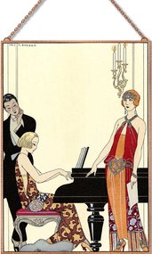 George Barbier - Incantation üvegkép, falikép