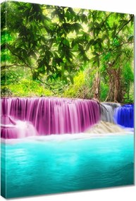Vászonkép 50x70 Színes vízesés