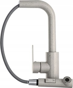 Side 2 konyhai csaptelep kihúzható kifolyócsővel szürke pöttyös Gamma