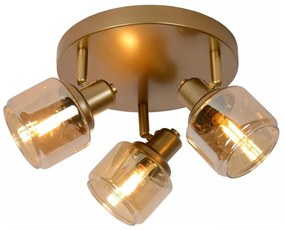 Lucide 77979/13/02 - Spotlámpa BJORN 3xE14/40W/230V arany