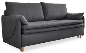 Sötétszürke kinyitható kanapé 207 cm Simon – Miuform