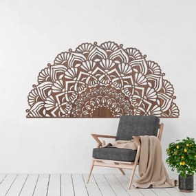 Modern, félig fából készült mandala falra | MENSIS