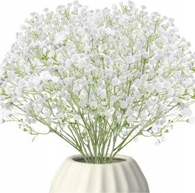 Művirágok, mint élő Gipszkarton Fehér temetői dekoráció csokor nád 63cm