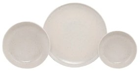 18 részes étkészlet bézs/porcelán