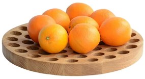 Geo tölgyfa gyümölcsöstál, ⌀ 36 cm - Wireworks