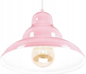 Bulma 1 Függőlámpa Ipari, fém, rózsaszín 1xE27