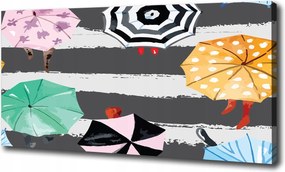 Vászonkép Színes esernyők 100x70 cm