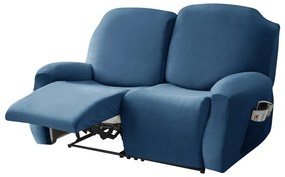Relax Fotel Huzat (bársonyos, 2 üléses, kék, rugalmas)