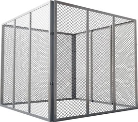 Juskys Fém komposztáló 450 l - ezüst