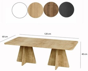 Double Mushroom Sapphire Oak konferenciaasztal