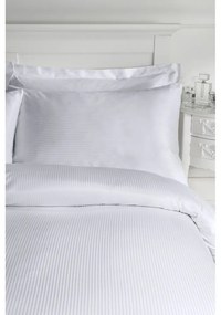 Szürke kétszemélyes ágyneműhuzat 200x200 cm Satin Stripe - Catherine Lansfield