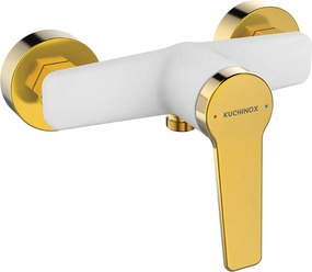 Fali Zuhany Csaptelep Arany Fehér Szett