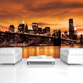Fotótapéta - New York Brooklyn Bridge City (152,5x104 cm)