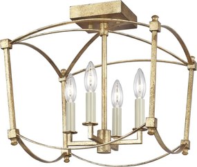 Quintiesse THAYER QN-THAYER-SF-ADB Plafonlámpa 4x40W/E14