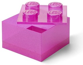 Rózsaszín műanyag gyerek tárolódoboz 25x25x18 cm – LEGO®