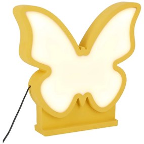 Sárga gyerek éjjelilámpa Butterfly – Candellux Lighting