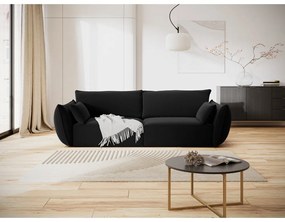 Fekete bársony kanapé 208 cm Vanda – Mazzini Sofas