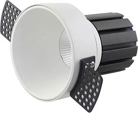 Mennyezetbe Építhető Lámpa Fehér ZAMBELIS S096