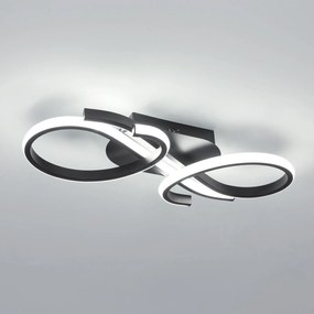 Led mennyezeti lámpa szpot lámpa nappaliba, felületre szerelhető, modern, fekete, 36W, 4050LM, 6500K