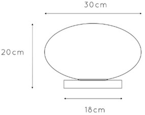 ONLI - Asztali lámpa JANET 1xE27/6W/230V átm. 30 cm
