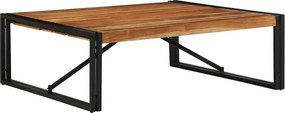 vidaXL tömör akácfa dohányzóasztal 100x100x35 cm