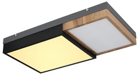 Globo 67286-30 - LED mennyezeti lámpa GUNDI LED/30W/230V barna/fekete
