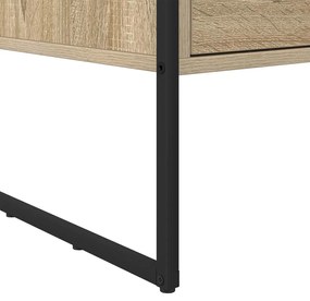 vidaXL Dohányzóasztal fiókkal Sonoma 100 x 46 x 40 cm Faanyag