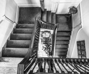 Poszter 60x50cm Fa lépcső a házban, Assaf Frank