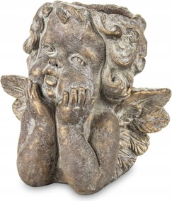 Cement Kaspó Fedél Angyalka