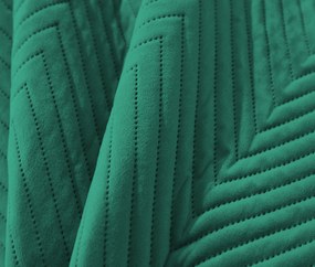 ARROW VELVET zöld bársony ágytakaró Méret: 200 x 220 cm