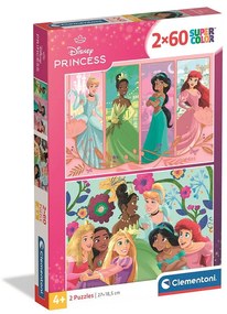 Disney Hercegnők Garden Party 2x60 db-os puzzle Clementoni
