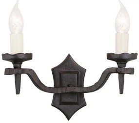 Elstead RY2B-BLACK - Fali lámpa RECTORY 2xE14/60W/230V