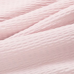 Goldea krepp ágyneműhuzat duo - rózsaszín masnik, púderrózsaszín hátoldal 140 x 200 és 70 x 90 cm