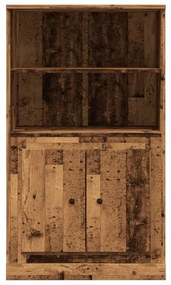 antik fa színű szerelt fa magasszekrény 60x35,5x103,5 cm