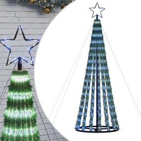 kék LED karácsonyfa 275 LED 180 cm