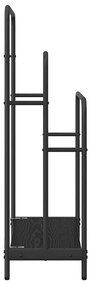 Ruhaszárító polcokkal Musta tammi 60 x 30 x 100.5 cm Faanyag