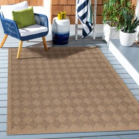 Fekete-natúr színű kültéri futószőnyeg 80x250 cm Dhaka – Ayyildiz Carpets