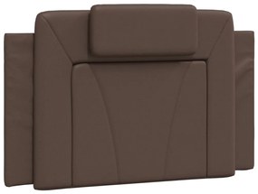 barna műbőr fejtámla párna 80 cm