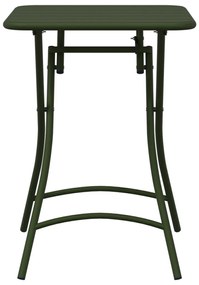 Összecsukható Kerti Asztal Sötét Zöld 55x55x73 cm Acél