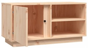 tömör fenyőfa TV-szekrény 80x35x40,5 cm