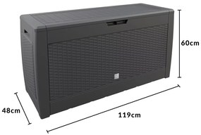Deuba Rato 310 L tárolódoboz - antracit