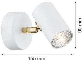 Argon 4209 - Mennyezeti spotlámpa LAGOS 1xGU10/5W/230V fehér/arany