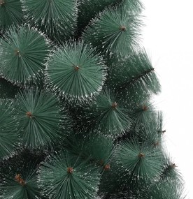 zöld PET műkarácsonyfa állvánnyal 210 cm