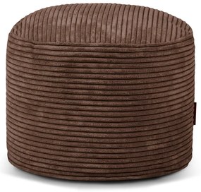 Sötétbarna kordbársony babzsákfotel Mini – SLOWDOWN