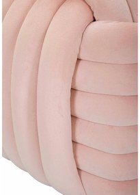 Világos rózsaszín bársony puff Softy – Mauro Ferretti