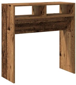 szürke sonoma szerelt fa tálalóasztal 78 x 30 x 80 cm