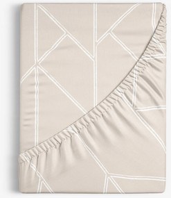 Goldea pamut gumis lepedő - geometriai vonalak lattén 90 x 200 cm