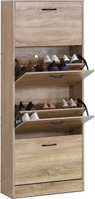 Cipőtartó barna színben, MDF kivitelben ABO-G1018 OAK