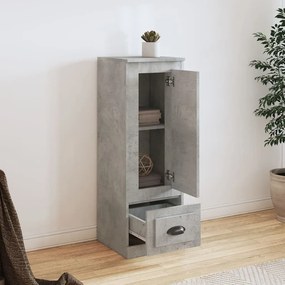 betonszürke szerelt fa magasszekrény 36x35,5x103,5 cm